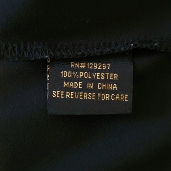 IMAN 1X Black Long Sleeve Top Bouse Shirt Blouson V Neck Bell Sleeves - Picture 8 of 8